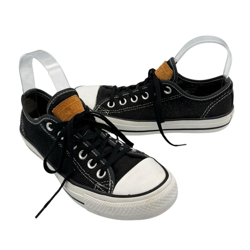 Converse Chuck Taylor All Star Black Woven Tweed Lace Up Unisex Sneaker Shoes